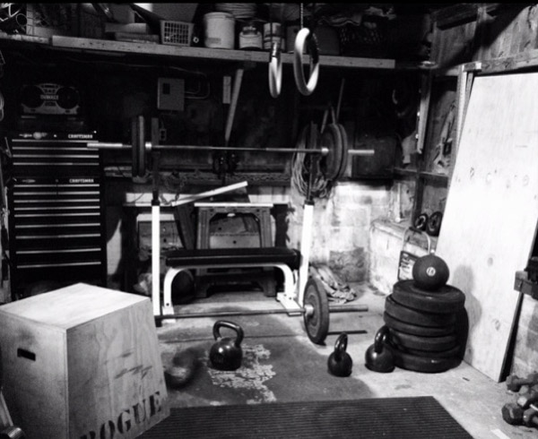 Goes to show you that if you want a garage gym, you'll make it work