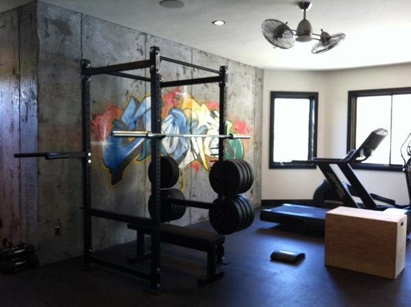 Private home gym with a nice artsy touch #tagged