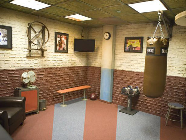 Very nice boxing studio - great flooring choice #gym flooring