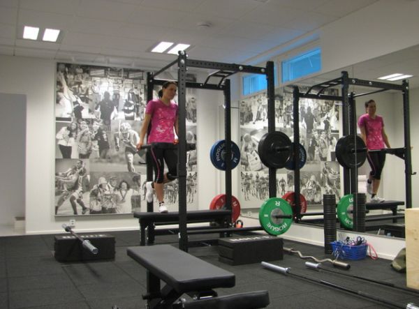 Nice Rogue-equipped personal gym. R4 power rack, comp plates, and bars galore. I have the R4 myself