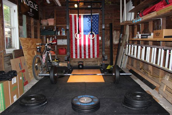 All-American single car garage gym for Olympic weightlifting #WL #Olympic