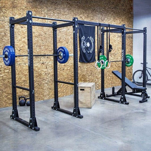 The ultimate his and her matching Rogue RML-3 monster racks - Clicky to see it at Rogue #garagegym