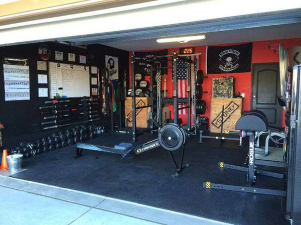 Just like garage-gyms own garage gym. No room for anything else. Nothing but gear