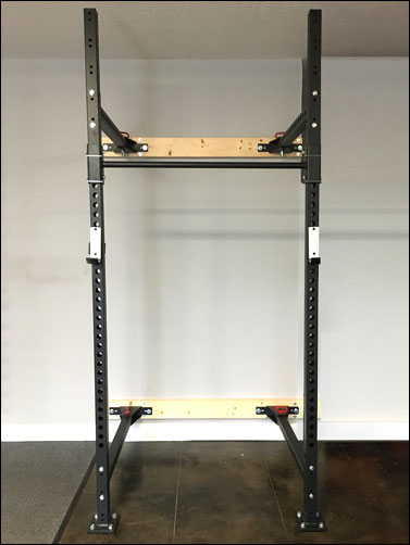 Walll mount home gym example