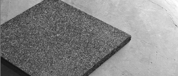 Garage Gym Flooring - Rogue multipurpose rubber tiles - 24"x24"x1½"