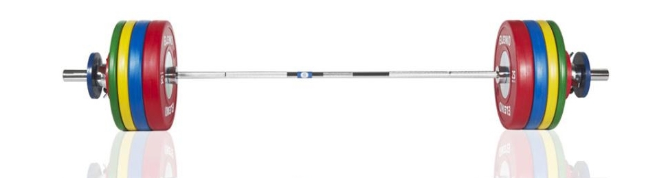 Eleiko Competition Olympic Bumpers Set with Eleiko Barbell Complete Bar and Plate by Eleiko