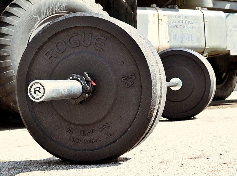 consider hi-temp bumpers when building a garage gym