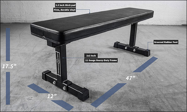 Rep Fitness - Flat Utility Bench rated to 1000-pounds