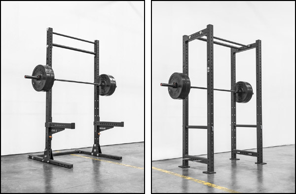 Footprint and price difference between a squat rack and smaller power rack