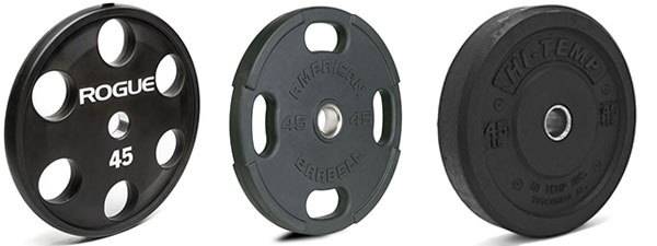 Urethane and rubber coated weights vs standard bumper plates