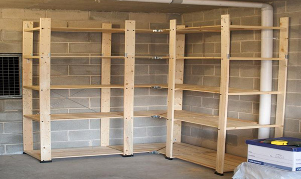 Build some shelves to help organize your garage