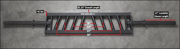 The Rogue MG-24 multi-grip specialty bar