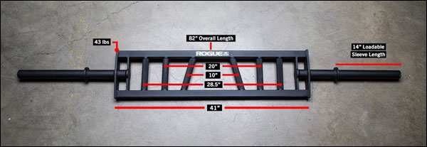 The Rogue MG-3 multi-grip specialty bar