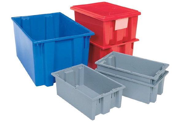 Akro Mils Nest and Stack Plastic Storage Tote