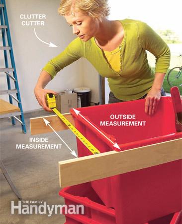 Step 1 - Sliding Hanging Storage System - Measure