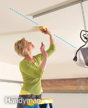 Create a Sliding Overhead Storage System - Garage Gym Organization