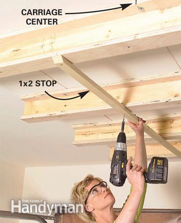 Step 9 - Sliding Hanging Storage System - Install Stops