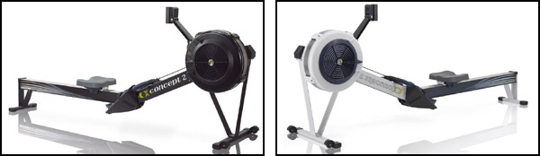 Concept 2 Rowers, Model D. Available in black or grey