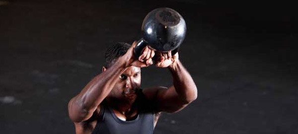 Kettlebell swings with two hands