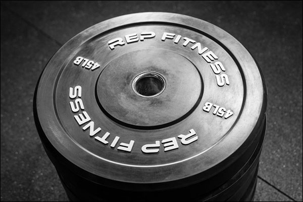 Rep Fitness Basic Black Bumper Plates