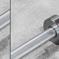 Rogue Oly 28 mm Olympic Bearing Bar in bright zinc