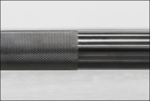 Knurl close-up - Rogue 28 mm Olympic Training Bar