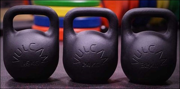 Vulcan's almost-competition Training Kettlebells