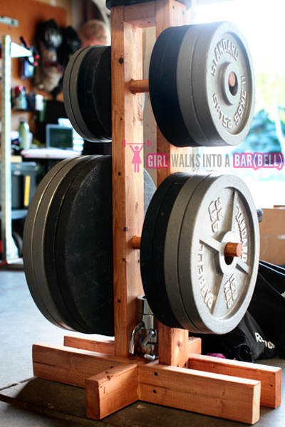 Diy Plate Storage Projects Garage Gym Organization