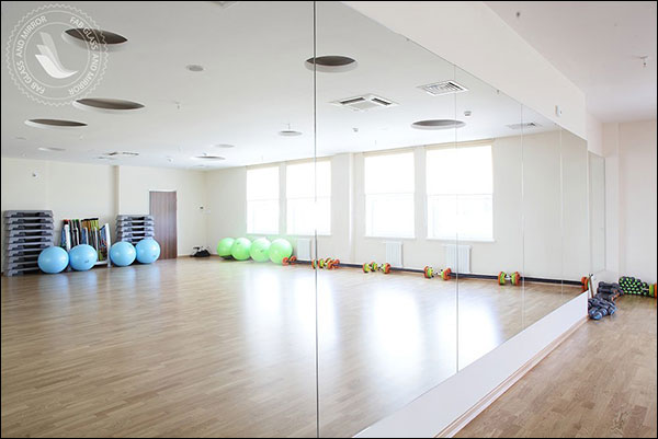 Fab Glass and Mirror Activity Mirrors for Gyms and Studios