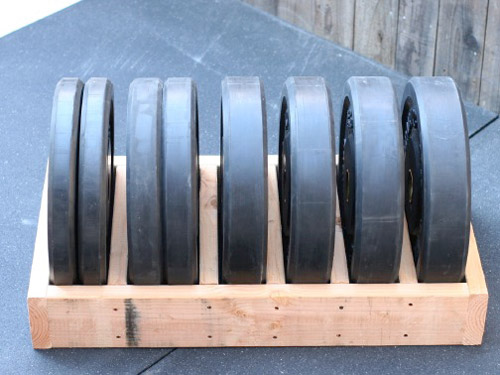 DIY bumper plate storage box - very simple to make yourself