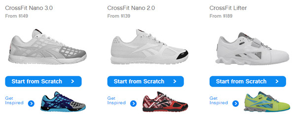 Design your own CrossFit shoes at Reebok - Nano 3.0, Lifters, more