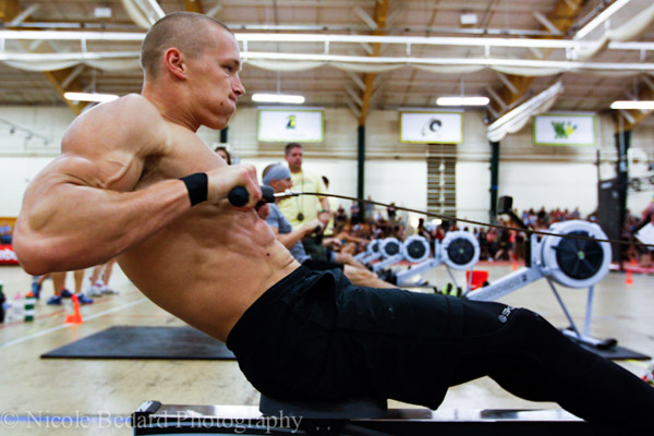 Rowing develops strength and endurance. As you can see, this guy from Crossfit Lanier is uses a ton of muscles during the row