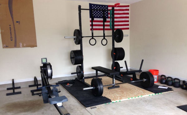 A very basic and affordable, yet complete garage gym setup. This could be yours!