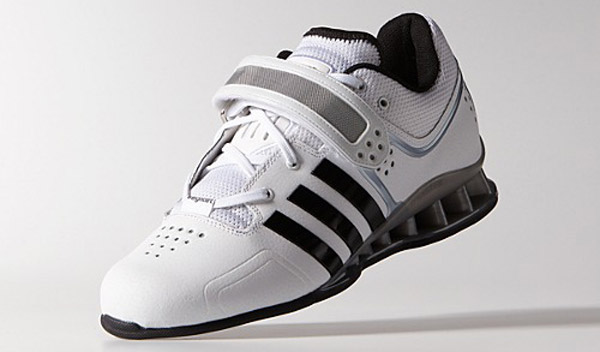 The new white Adidas Adipower Weightlifting Shoes