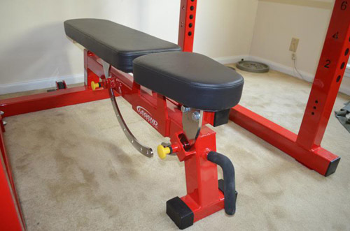 Random Red and Black #3103 Adjustable 3-way bench