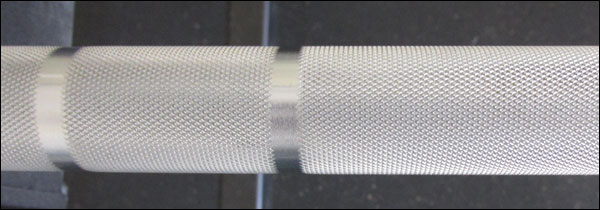 Close up of Matt Chan Bar Knurling