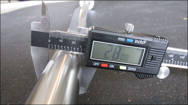 American Barbell SS Olympic Bearing Bar - shaft diameter measurement