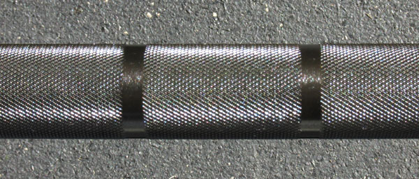 Knurling of the Vulcan One Basic Olympic Bar