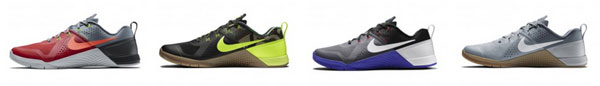 Some of the colors available - Nike MetCon 1