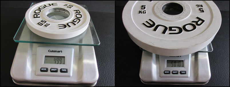 Rogue Kilogram change plates weigh-in