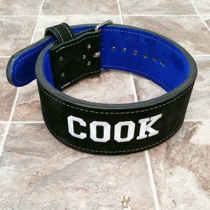Custom Embroidered Double Suede Power Belt