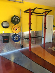 Pimped out PRx Profile Rack garage gym