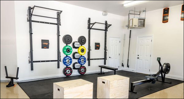 Garage Gym bar holder J-HOOKS