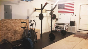 Garage Gym with a Slim Gym Rig