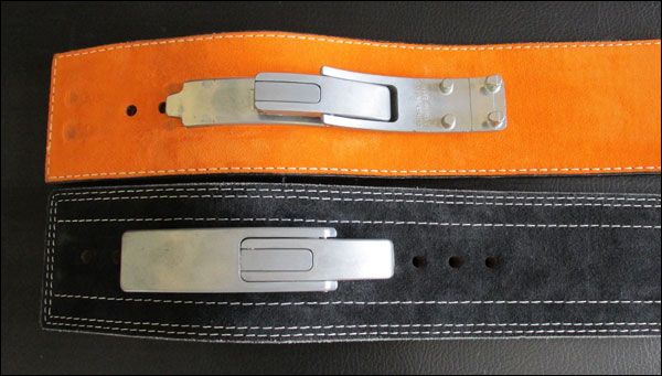 Pioneer Lever Belt (top) and the Inzer Forever Lever Belt