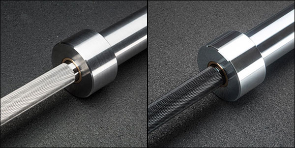 Ohio Deadlift Bar Finish Options - bare steel & black/bright zinc