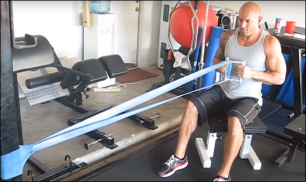 Resistance Band Cable Low Rows - Seated Cable Row Alternative