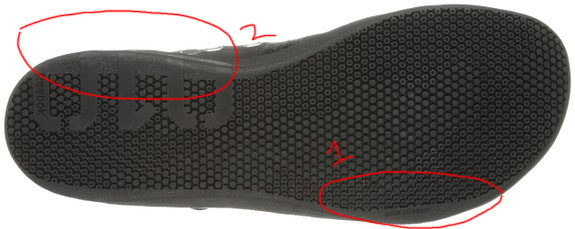Stability zone of the CrossFit Lite TR by Reebok