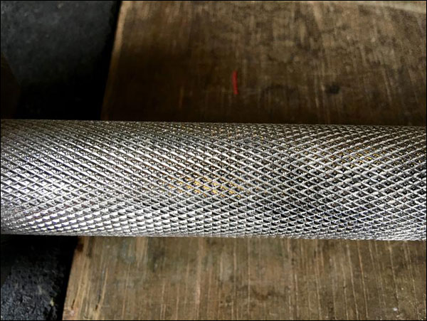Vulcan very aggressive knurling (Olympic Pro pictured) - linked to image source; thank you WLForums