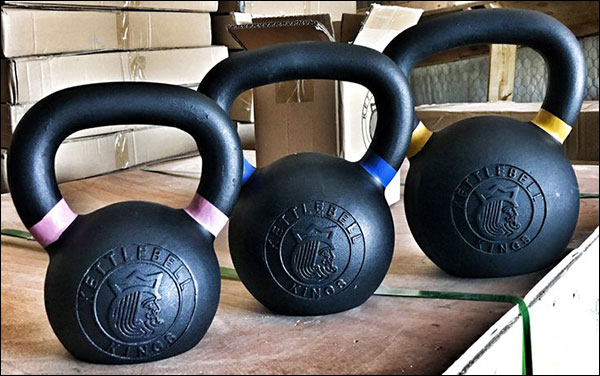 Kettlebell Kings' Black Powder Coated Kettlebells